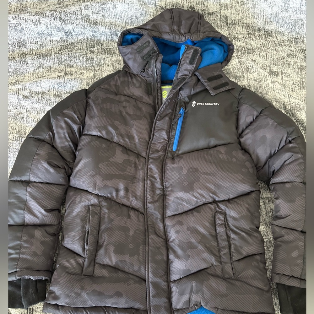 Free Country Hooded Puffer Boys Size XL